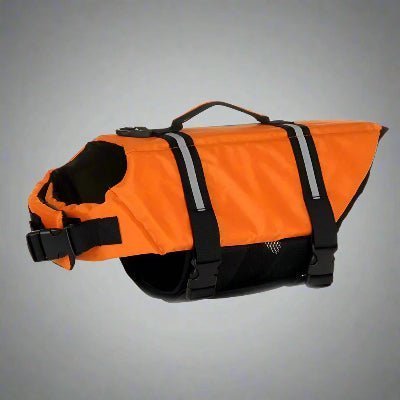orange gilet de sauvetage pour chien