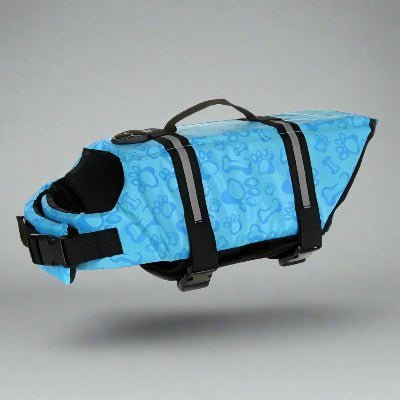bleu gilet de sauvetage pour chien