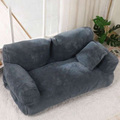 Grand canapé pour chien gris foncé