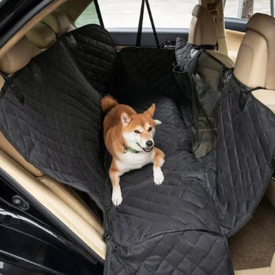 housse voiture chien noire akita