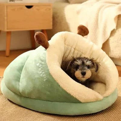 lit chien niche vert