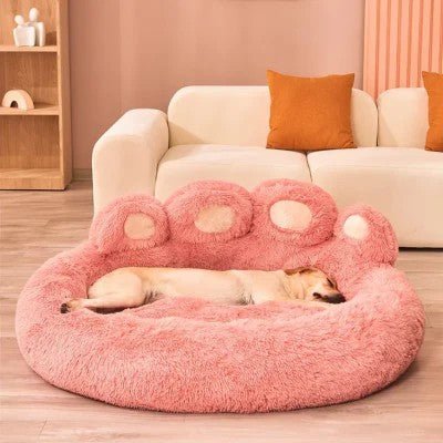 lit pour chien fluffybed rose