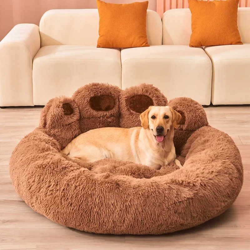 Lit pour Chien - FluffyDogBed™ - Café - Chien Ravi