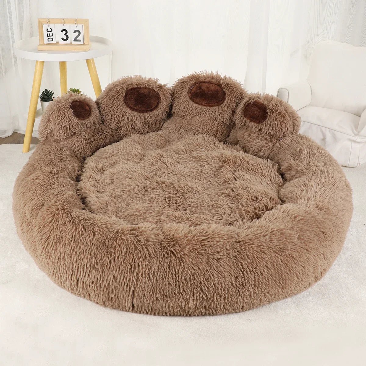 Lit pour Chien - FluffyDogBed™ - Café - Chien Ravi