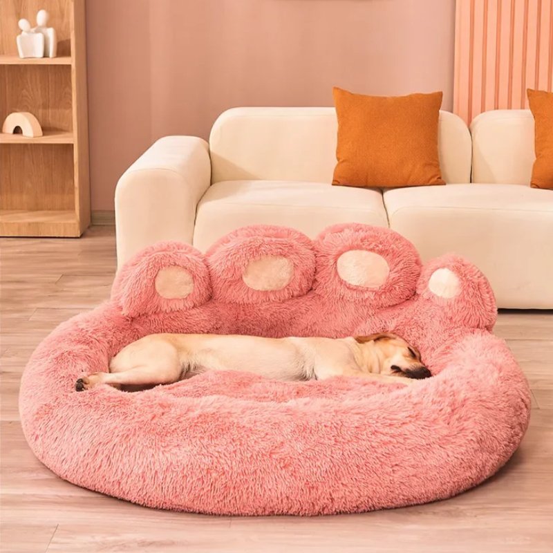 Lit pour Chien - FluffyDogBed™ - Rose - Chien Ravi