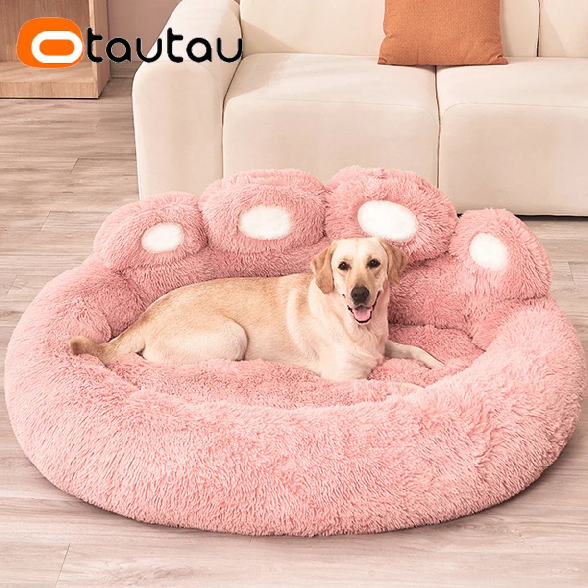 Lit pour Chien - FluffyDogBed™ - Rose - Chien Ravi