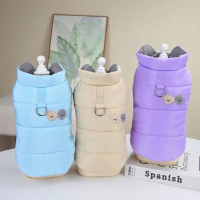 manteau chien pastel presentoire