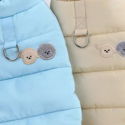 manteau chien pastel anneau en D