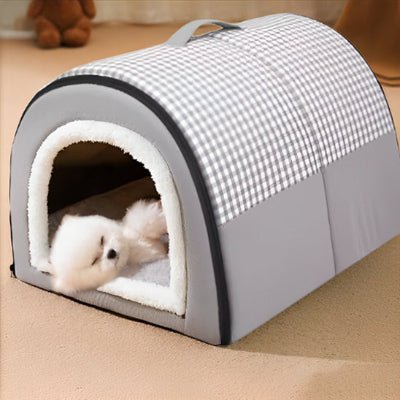 bichon niche chien interieur mignon