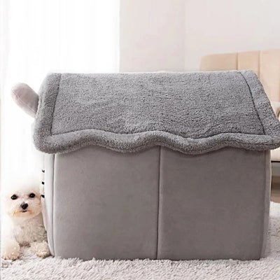 cote niche chien interieur maisonnette
