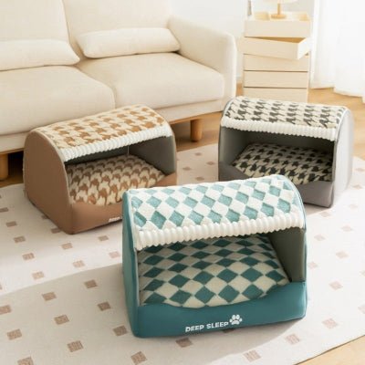 niche chien pied de poule trois variantes
