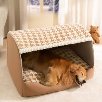 niche chien pied de poule golden retriever