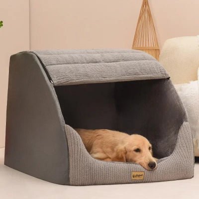 niche d interieur pour chien semi ferme
