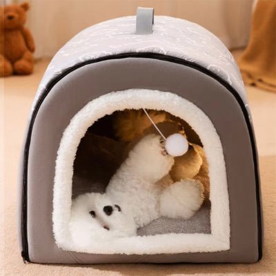 belle niche interieur chien amusante