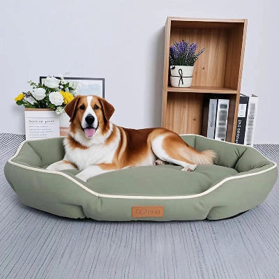 panier pour grand chien vert