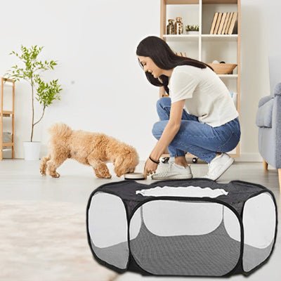 parc-a-chien-pliable-express-octogonale