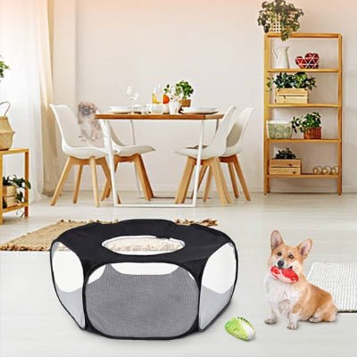 parc-a-chien-pliable-express-noir