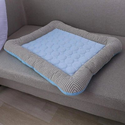 tapis pour chien rafraichissant cozyfresh bleu
