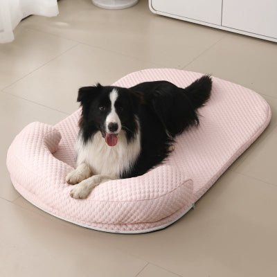 tapis rafraichissant chien icedsilk rose