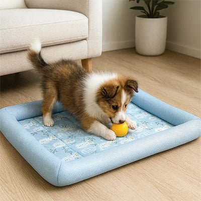 mignon tapis rafraichissant pour chien
