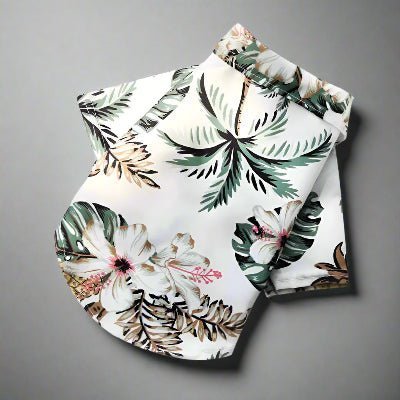 blanc coconut vetement pour chien hawaiian